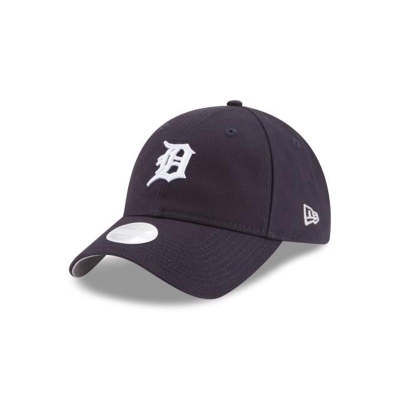 Detroit Tigers Gorra | New Era MLB Waxed Canvas 9twenty Adjustable Cap Mexico - Azules